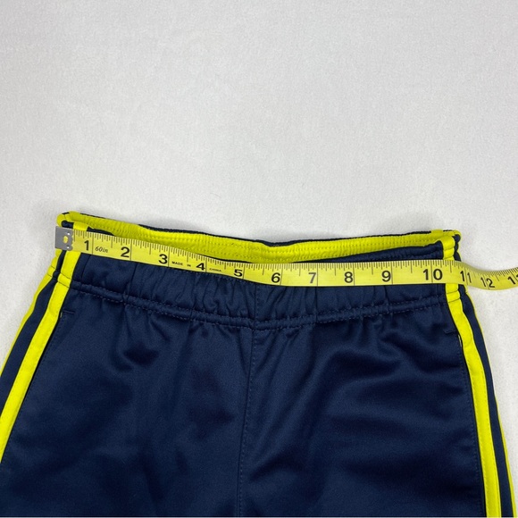 Adidas Boys’ Pants Blue and Neon Yellow Stripes Size 8 Small - Picture 6 of 8